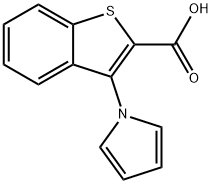 3-(1H-Pyrrol-1-yl)-1-benzothiophene-2-carboxylicacid,80066-98-4,结构式