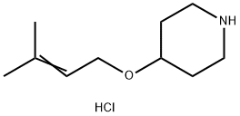 4-[(3-Methyl-2-butenyl)oxy]piperidinehydrochloride 化学構造式