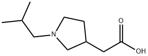 2-(1-Isobutyl-3-pyrrolidinyl)acetic acid,1220019-64-6,结构式