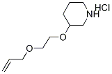 3-[2-(Allyloxy)ethoxy]piperidine hydrochloride Structure