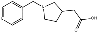 2-[1-(4-Pyridinylmethyl)-3-pyrrolidinyl]-acetic acid 结构式