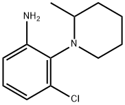 3-Chloro-2-(2-methyl-1-piperidinyl)aniline Structure