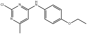 (2-氯-6-甲基-嘧啶-4-基)-(4-乙氧基-苯基)-胺, 917747-71-8, 结构式