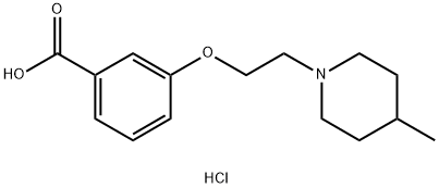 3-[2-(4-Methyl-piperidin-1-yl)-ethoxy]-benzoic acid hydrochloride,1185301-42-1,结构式