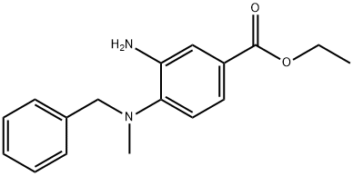 Ethyl 3-amino-4-[benzyl(methyl)amino]benzoate 结构式