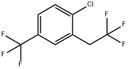 1-Chloro-2-(2,2,2-trifluoroethyl)-4-(trifluoromethyl)benzene Structure