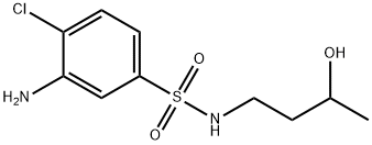 3-Amino-4-chloro-N-(3-hydroxybutyl)-benzenesulfonamide Struktur