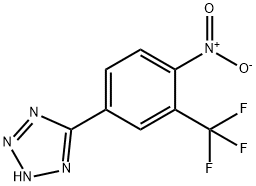 5-[4-Nitro-3-(trifluoromethyl)phenyl]-2H-1,2,3,4-tetraazole Structure