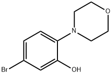 5-Bromo-2-(N-morpholino)phenol Struktur