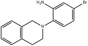 5-Bromo-2-[3,4-dihydro-2(1H)-isoquinolinyl]aniline,1016853-07-8,结构式