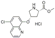 Methyl (2S,4S)-4-[(5-chloro-8-quinolinyl)oxy]-2-pyrrolidinecarboxylate hydrochloride,1354485-59-8,结构式