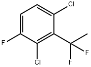 1,3-Dichloro-2-(1,1-difluoroethyl)-4-fluorobenzene Structure