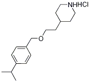 4-Isopropylbenzyl 2-(4-piperidinyl)ethyl etherhydrochloride Structure