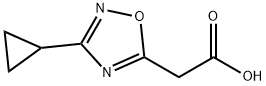 2-(3-Cyclopropyl-1,2,4-oxadiazol-5-yl)acetic acid Structure