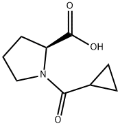 (2S)-1-环丙基羰基吡咯烷-2-羧酸,148706-15-4,结构式