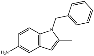 1-Benzyl-2-methyl-1H-indol-5-ylamine Struktur