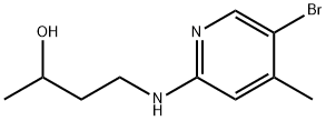 4-[(5-Bromo-4-methyl-2-pyridinyl)amino]-2-butanol,1220030-00-1,结构式