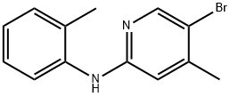 5-Bromo-4-methyl-N-(2-methylphenyl)-2-pyridinamine Struktur