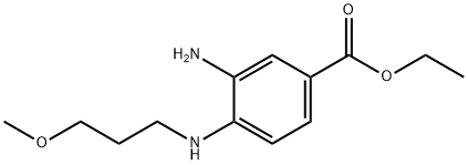 Ethyl 3-amino-4-[(3-methoxypropyl)amino]benzoate 化学構造式