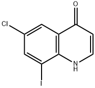 6-氯-8-碘喹啉-4(1H)-酮 结构式