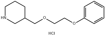 3-[(2-Phenoxyethoxy)methyl]piperidinehydrochloride Structure
