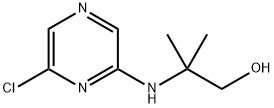 2-[(6-Chloro-2-pyrazinyl)amino]-2-methyl-1-propanol Structure