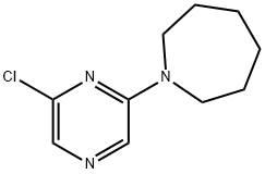1-(6-Chloro-2-pyrazinyl)azepane 化学構造式