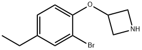3-(2-Bromo-4-ethylphenoxy)azetidine Structure