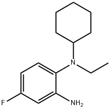N~1~-Cyclohexyl-N~1~-ethyl-4-fluoro-1,2-benzenediamine Struktur