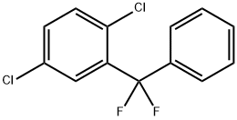 1,4-Dichloro-2-(difluorophenylmethyl)benzene Structure