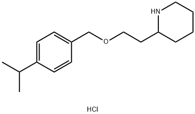 4-Isopropylbenzyl 2-(2-piperidinyl)ethyl etherhydrochloride Struktur