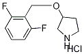 3-[(2,6-Difluorobenzyl)oxy]pyrrolidinehydrochloride,1219979-20-0,结构式