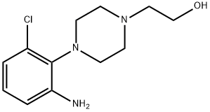 2-[4-(2-Amino-6-chlorophenyl)-1-piperazinyl]-1-ethanol Struktur