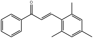 (2E)-3-メシチル-1-フェニルプロプ-2-エン-1-オン 化学構造式