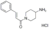 4-piperidinamine, 1-[(2E)-1-oxo-3-phenyl-2-propenyl]- 化学構造式