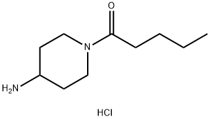 1-戊酰哌啶-4-胺盐酸盐 结构式