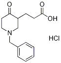 3-piperidinepropanoic acid, 4-oxo-1-(phenylmethyl)- Struktur