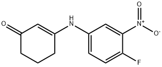 2-cyclohexen-1-one, 3-[(4-fluoro-3-nitrophenyl)amino]- 化学構造式