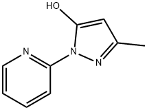 1H-pyrazol-5-ol, 3-methyl-1-(2-pyridinyl)-,38695-92-0,结构式