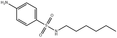 benzenesulfonamide, 4-amino-N-hexyl- Structure