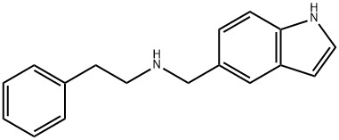 N-(1H-吲哚-5-基甲基)-2-苯基乙胺, 946680-22-4, 结构式