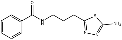 benzamide, N-[3-(5-amino-1,3,4-thiadiazol-2-yl)propyl]- Struktur