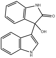 3'-Hydroxy-1',3'-dihydro-1H,2'H-3,3'-biindol-2'-one Struktur