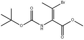 (E)-3-Bromo-2-tert-butoxycarbonylamino-but-2-enoic acid methyl ester|