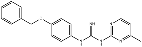 N-[4-(苄氧基)苯基]-N'-(4,6-二甲基嘧啶-2-基)胍 结构式