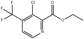 Ethyl 3-chloro-4-(trifluoromethyl)-2-pyridinecarboxylate,1198475-44-3,结构式