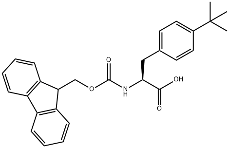 Fmoc-DL-4-tert-butyl-Phe 结构式