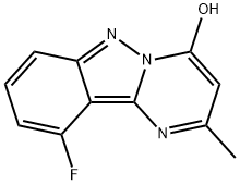 10-Fluoro-2-methylpyrimido[1,2-b]indazol-4-ol Structure