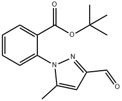 tert-Butyl 2-(3-formyl-5-methyl-1H-pyrazol-1-yl)-benzoate Structure