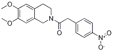 1-(6,7-二甲氧基-3,4-二氢-1H-异喹啉-2-基)-2-(4-硝基苯基)乙酮,,结构式